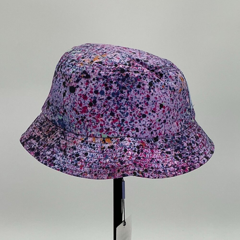 MCQ By Alexander McQueen Purple Hyper Speckle Women's Size L Bucket Hat NWT